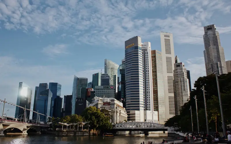 City towers and a rising investment curve